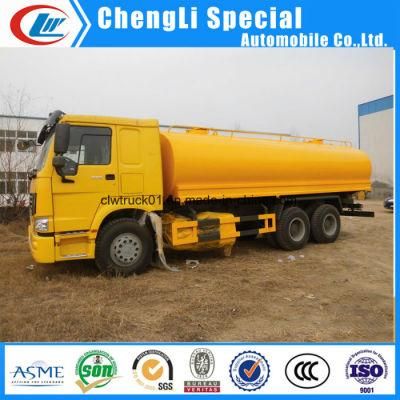 China Large Capacity HOWO 6X4 20000 Liter Water Tanker Truck