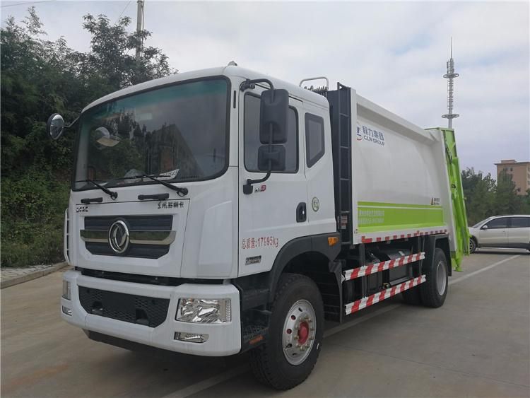 Dongfeng 9cbm 10cbm Waste Management Refuse Colletor Rear Loader Garbage Compactor Truck