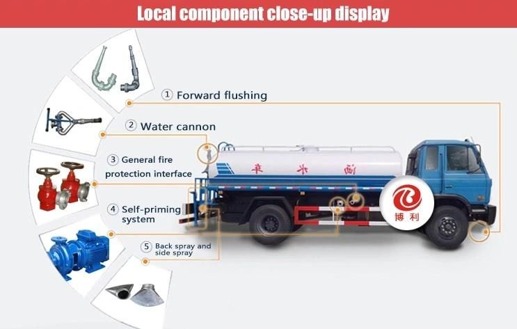 Dongfeng 4X2 Street Sprinkler Water Truck