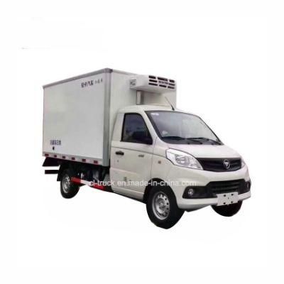 Good Quality Foton Refrigerator 1tons 2tons Small Mini Van Freezer Refrigeratedtruck for Sale