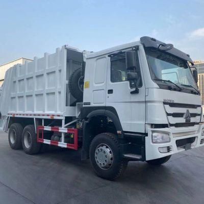 China 6X4 15m3 18m3 336HP Sinotruk HOWO Garbage Truck Dimensions