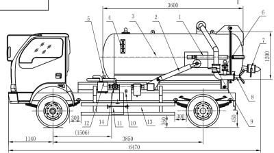 Dongfeng 4*2 Sewage Suction Truclk