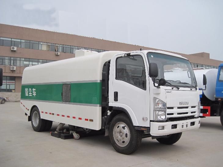 Cement Factory Dry Cleaning 5ton Loading Weight 5cbm Vacuum Sweeping Truck