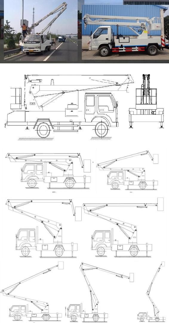 Foton New Design High Working Truck, High Altitude Operation Truck