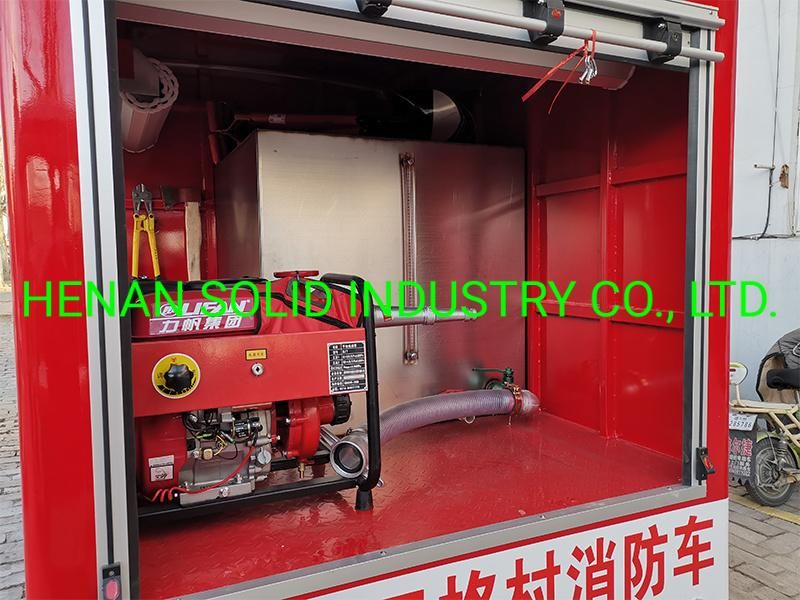 Battery Electric Motor Operated 2 Seaters Electric Fire Fighting Truck