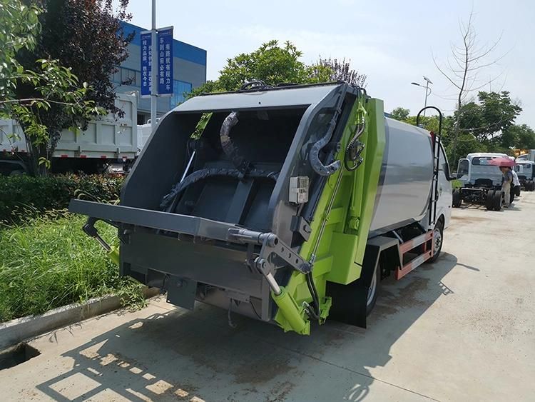 4*2 Dongfeng Mini Garbage Compactor Truck 2-3tons Garbage Compactor Truck for Sale