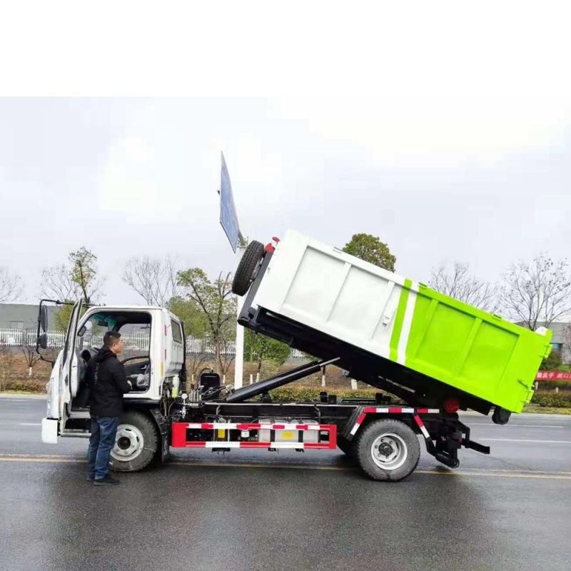 Kmc Hook Arm Garbage Truck Carrying Capacity 10 Tons Hook Lift Garbage Truck