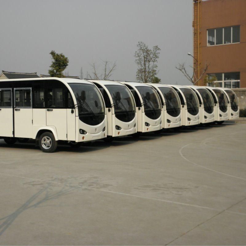 New 14 Seaters Electric Colsed Sightseeing Bus