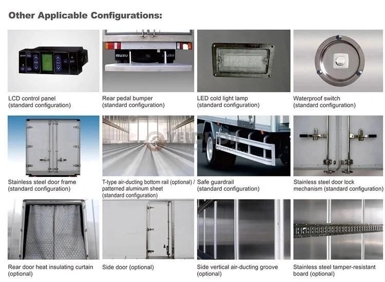 3-5ton Frozen Food Refrigerator Truck/Ice Cream Transportation Truck Body/Cooling Box Truck for Sale