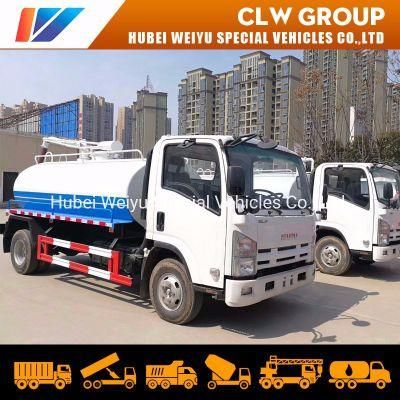 4X2 Isuzu Mini 3tons 3cbm 4cbm Vacuum Fecal Suction Truck