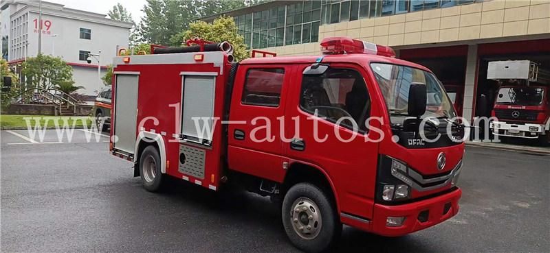 Dongfeng Duolicar New Mini 2 Ton Water Tank Fire Fighting Truck Fire Rescue Truck Fire Engine Fire Fighter Truck