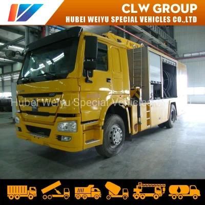 HOWO 4X2 City Drainage with Diesel Generator Vacuum Pump and Municipal Repair Tool Truck