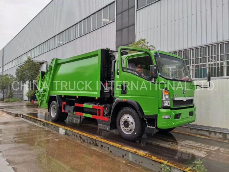 Sinotruck HOWO Light Duty 8cbm Compressed Garbage Disposal Truck