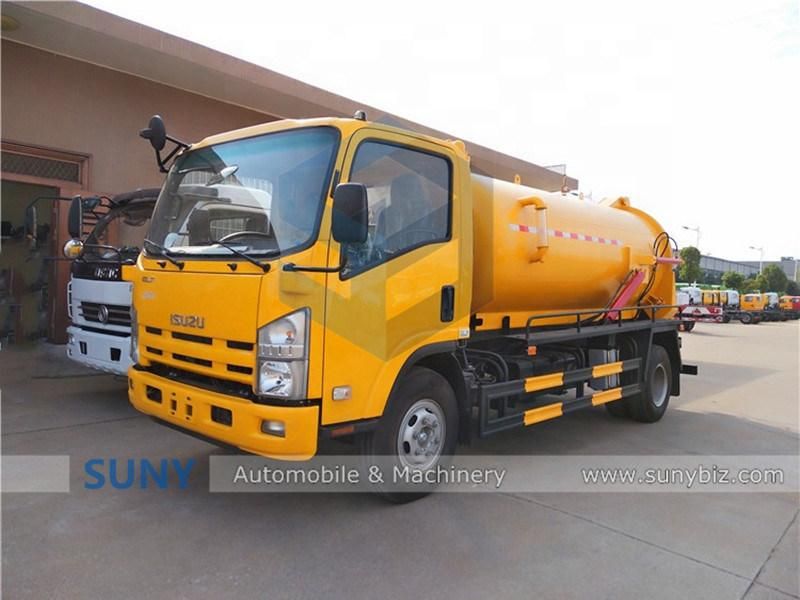 Isuzu Small 5000-7000 Liters Septic Tank Vacuum Sewage Suction Truck