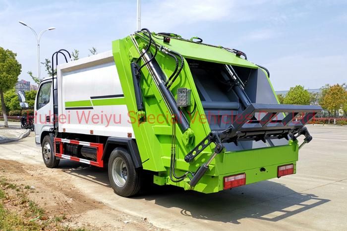 Dongfeng 6cbm/6000liters Self Loading and Discharging 3tons Compactor Compacting Compressing Garbage Truck