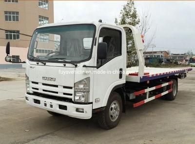 4X2 LHD Manual 190HP Flatbed 5 Ton I-Suzu 5ton Car Carrier Truck