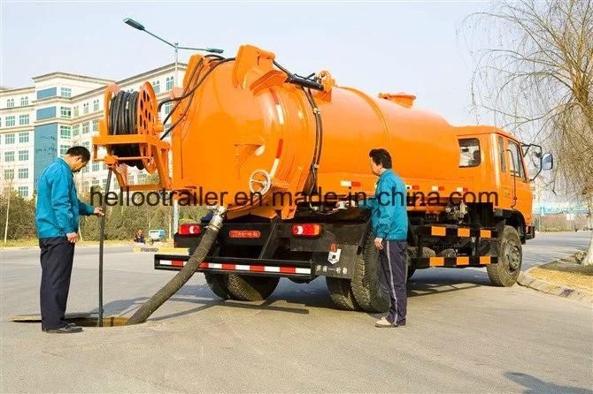 Top 10000L Cleaning Tanker HOWO Sewage Suction Truck