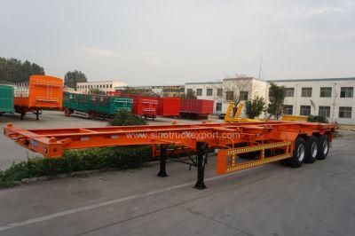 3 Axles Container Transport Skeleton Semi Trailer Truck
