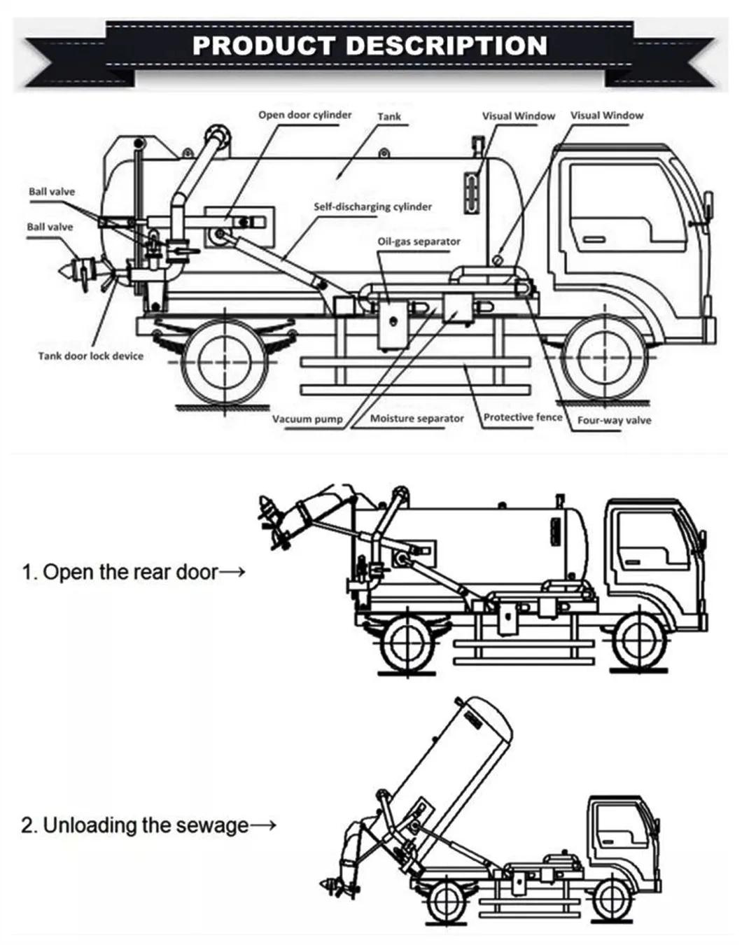 8X4 Shacman 20000liters Vacuum Sewage Suction Truck