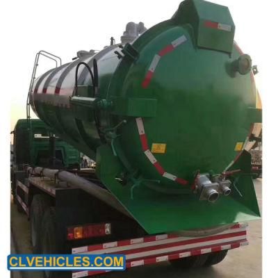 HOWO Heavy Duty 16cbm 18000liter Sewage Suction Vacuum Truck