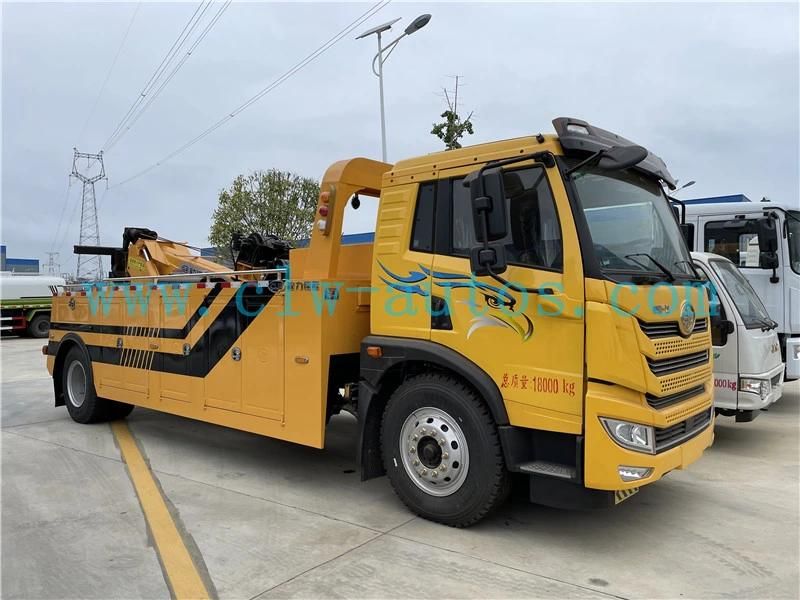 FAW 4X2 16tons 16000kg Heavy Duty Wrecker Towing Truck Recovery Tow Truck for Roadside Service