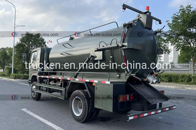 Sinotruk Homan 4X4 All Wheel Drive off Road 8000L Vacuum Sludge Sewage Suction Truck