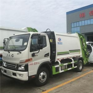Factory Supplier 120HP 4X2 JAC 7 Cbm Waste Garbage Truck Price