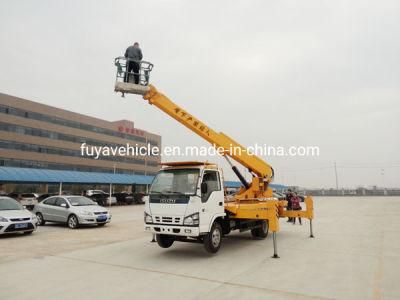 Japan Brand Isuz 18m 20m Aerial Platform Working Lift Bucket Hydraulic Truck Aerial Platform Truck