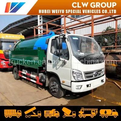Forland 4X2 5000 Liters Dust Tank with 2000 Liters Water Tank Vacuum Pump Sewer Sewage Suction Truck