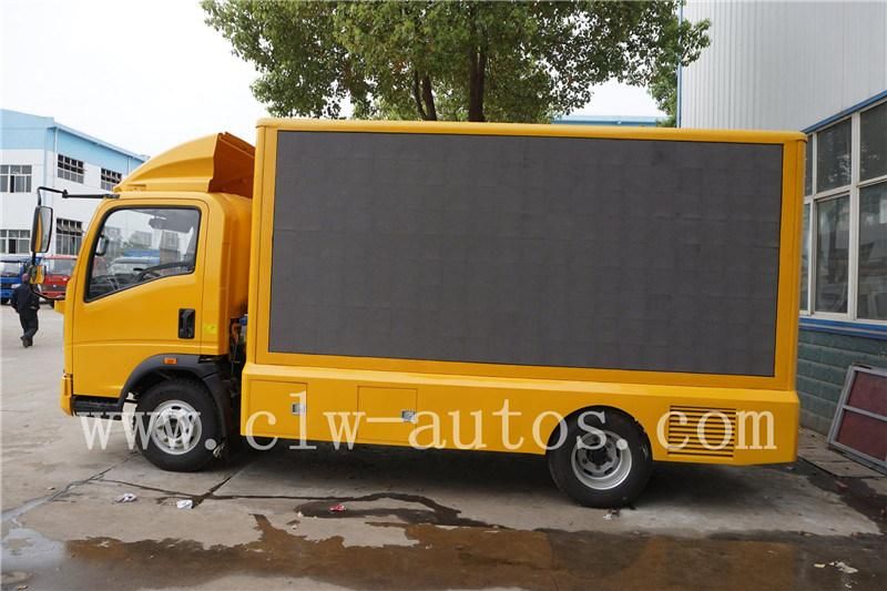 Sinotruk HOWO 4X2 Light Truck P4 P5 P6 P8 LED Advertising Truck