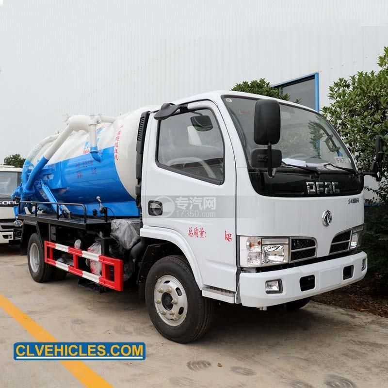 3000 Liters Toilet Sewer Septic Waste Water Suction Cleaning Sewage Vacuum Truck