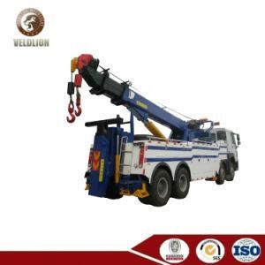 Sinotruk HOWO 40tons 50tons Wrecker Tow Truck with 360 Degree Rotation Turntable Crane