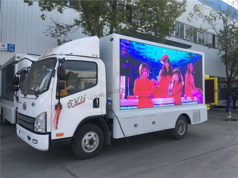 Good Quality Full Color P5 P6 P4 Mobile Outdoor LED Advertising Truck with Scrolling Light Box