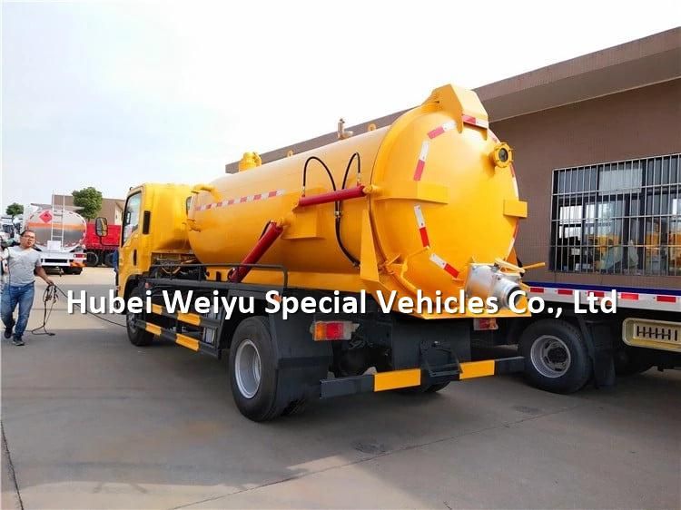 Vacuum Sewer Suction Tanker Truck 6tons Gully Cleaning Emptier