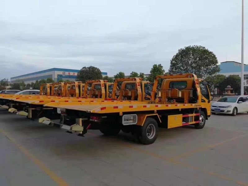 Dongfeng 4X2 Road Rescue Recovery Breakdown Flatbed Tow Wrecker Truck for Sale