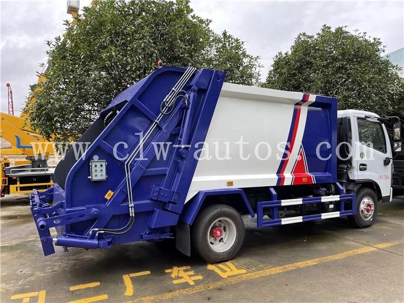 Dongfeng Duolica 4X2 6m3 6cbm 6000liters 4tons Garbage Compactor Truck Rear Loading Waste Removal Truck