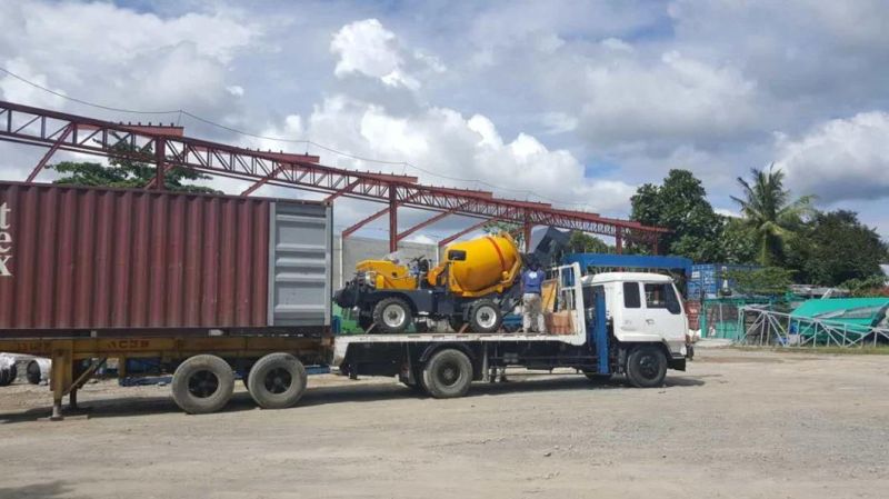 Self Loading Mobile Concrete Mixer Truck