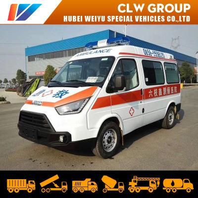 Factory Price Jmc Short Wheelbase Emergency Ambulance Vehicle Hospital Clinic Rescue Transit First Aid Ambulance