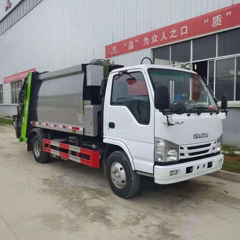 Isu-Zu 6m3 Compression Garbage Truck, High Efficiency Urban Waste Compactor Truck, Garbage Compactor Truck for Sales