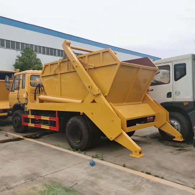 Hot Sale Dongfeng 8cbm Swing Arm Garbage Truck Roll off Garbage Truck for Sale