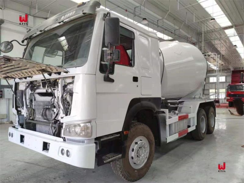 HOWO Sinotruck Euro2 Light Hand Driving Rhd 371HP 6*4 Cement Concrete Drum Mixer Truck