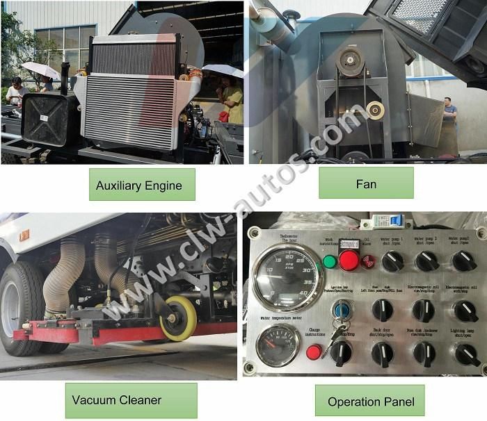 5000liters Stainless Steel Material Waste Dust Cleaning Truck Vacuum Cleaner Truck Automatic Street Sweeping Truck