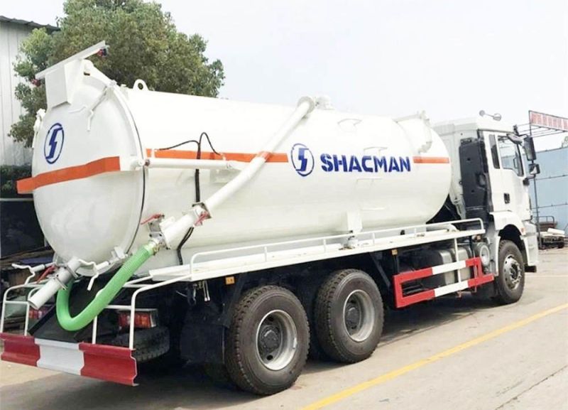 Shacman H3000 6X4 18cu. M Vacuum Sludge Trucks 20cubic Meter Sewage Suction Truck 20000L Waste Sewer Vacuum Truck Price