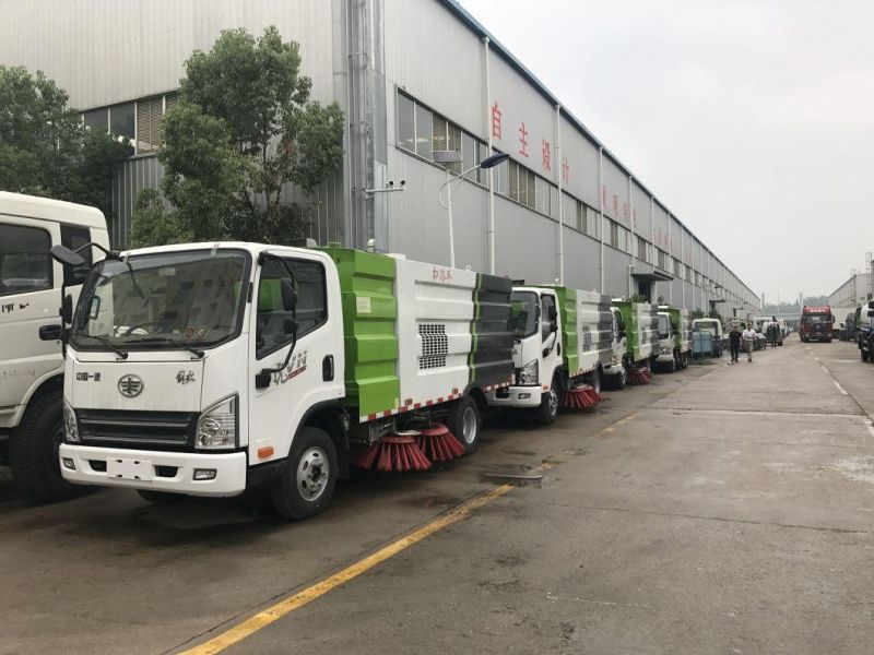China 4cbm 4m3 Road Sweeper Truck Vacuum Cleaner Truck Road Sweeper Street Cleaning Truck