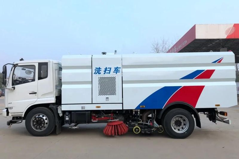 Dongfeng 8ton Stainless Steel Road Sweeper Street Sweeper Street Cleaning Machine Sweeper Truck