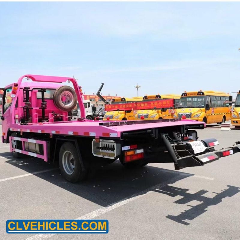 4t Light Duty Flatbed Wrecker Truck Recovery Vehicle