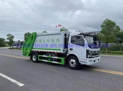 Pure Electric 6cbm 8cbm Waste Collection Compactor Garbage Truck