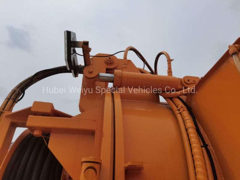 Dongfeng 6*4 Vacuum Suction Waste Water Cleaning and Collection Truck with High-Pressure Washing Reel for Sanitation