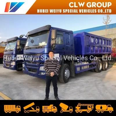 HOWO 20cbm 20tons 20t Hook Arm Garbage Truck Urban Waste Garbage Recycling Transfer Truck