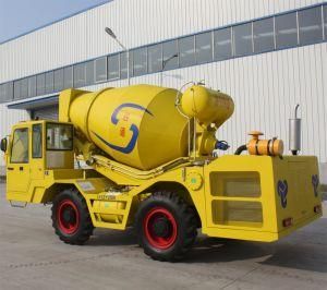 (4*4) Self Loading 2 Cbm Mobile Concrete Mixer Truck